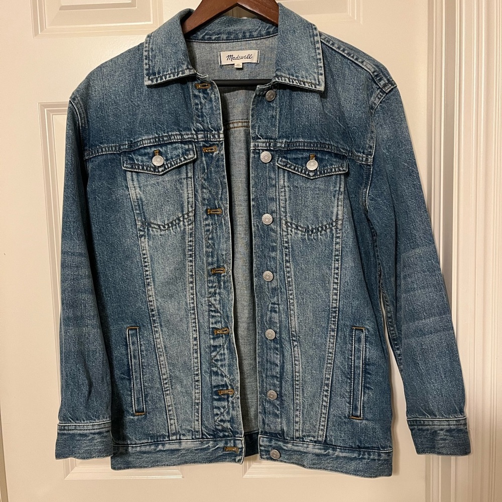 oversized madewell denim jacket